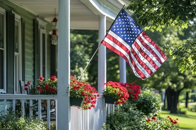 Premium American Flag - 5' x 8'– Hand-Stitched Detail & Embroidered Stars | US Sourced Materials | Built with Pride in the US