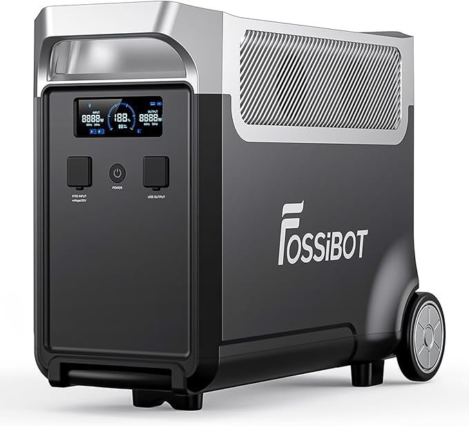 FOSSiBOT 3840Wh Extra Battery for F3600 Pro, Lifepo4 Battery Expandable to 15600Wh for Home Backup Use, Emergency, Camping, RV