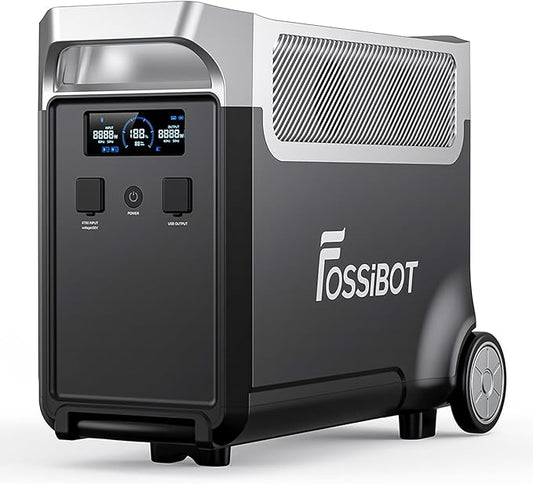 FOSSiBOT 3840Wh Extra Battery for F3600 Pro, Lifepo4 Battery Expandable to 15600Wh for Home Backup Use, Emergency, Camping, RV
