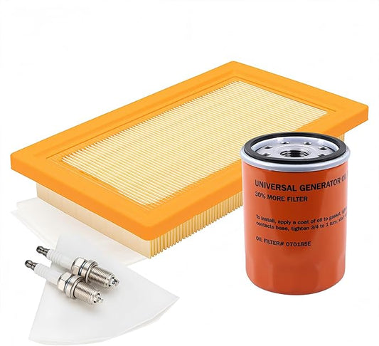 6485 Maintenance Kit for 16-26kW Air Cooled Standby Generators (999cc Engine) | Scheduled Maintenance Value Pack with 070185E Oil Filter, 0J8478S Air Filter, RC12YC Spark Plugs | 1-Year Warranty