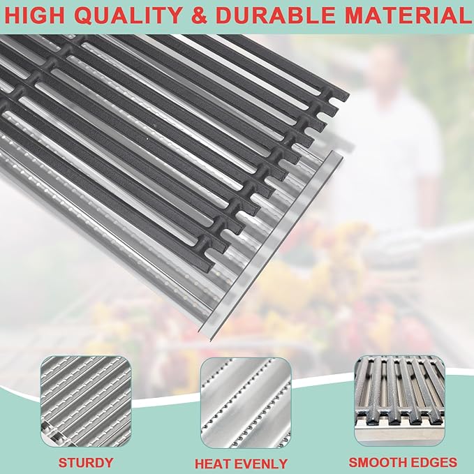 G533-0009-W1 Emitter Plates and Cooking Grates for Charbroil Commercial TRU-Infrared 4 Burner Grill 463242715 463242716 463276016 466242815 463257520, Replacement Parts for Charbroil G533-2200-W1