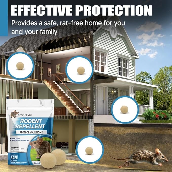 Rodent Repellent Indoor,Mouse Repellent,Mice Repellent Indoor,Rodent Away Repellant,Rat Repellent,Keeps Mice Away,Peppermint Oil Repel Mice from Nesting,Covers 50 sq. ft,Effective for 60-90 Days-10P