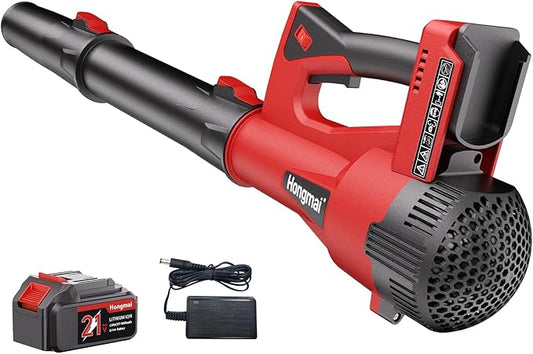 for Men Cordless Leaf Blower 4.0Ah: Lightweight Handheld Blower 21V Low-Voice for Yard Cleaning, Home Garden and Daily Maintenance