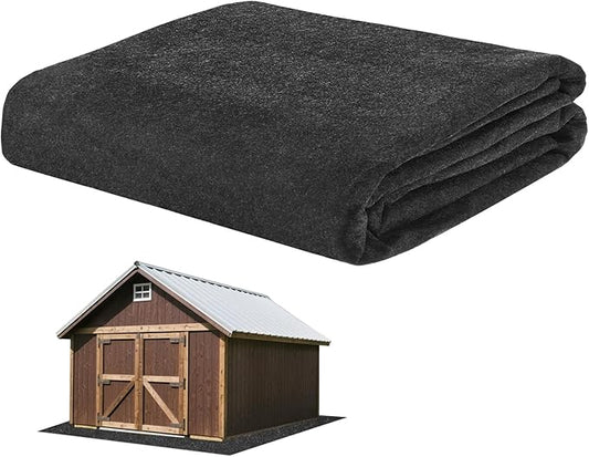 Outdoor Storage Shed Mat, 6 x 5 FT Garage Floor Mats with Reusable, Washable, Non Slip, Durable for Protects Garage Floors/Driveways/Entrance Doors/Deck [Gray]