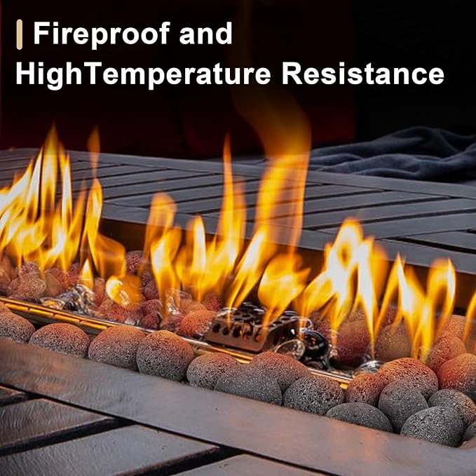 20 Pounds Lava Rocks for Gas Fireplace, 2-3 Inch Natural Volcanic Stones for Fire Pit, Indoor Gas Fireplaces, Decorative Garden Stone for Outdoor Landscaping, Walkways, Yard