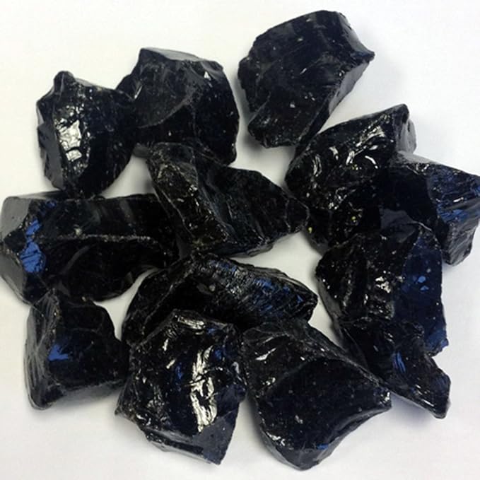 AZ Patio Firepit Recycled Glass, 20 lb, Black