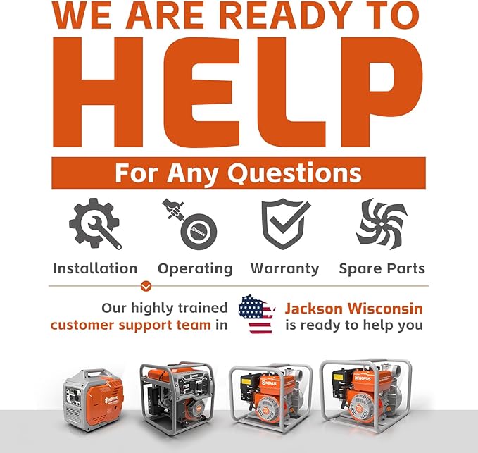 NOVUS 4000W Portable Inverter Generator for Home Use, Quiet Gas Generator with 223cc Engine, CO Sensor, RV Ready, GFCI Outlets for Home Backup, Camping, and RVs, EPA Compliant