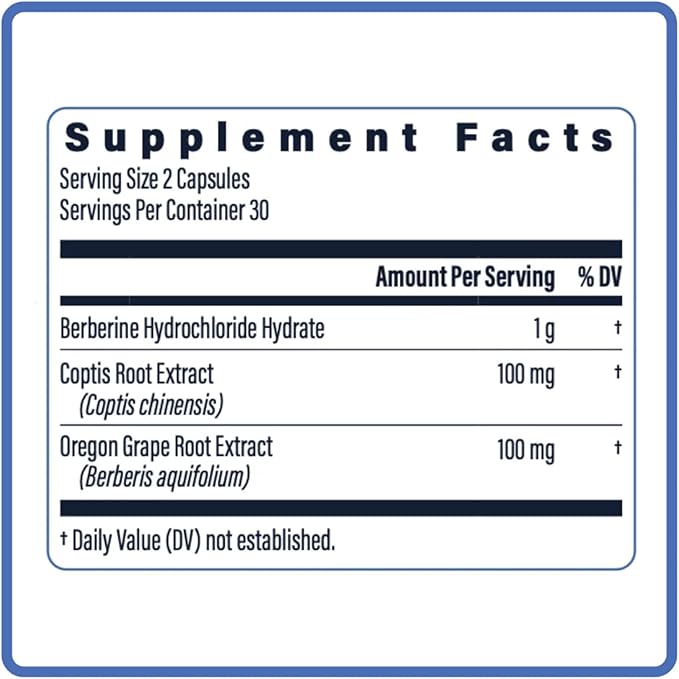 Utzy Naturals TriBerine | 1,000 mg of Full Spectrum Berberine | 60 Capsules