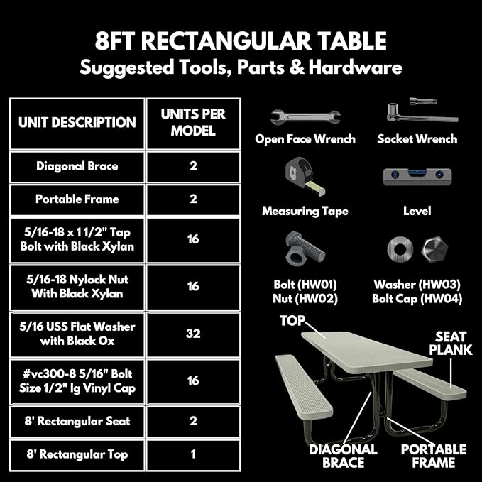 COATEDOUTDOORFURNITURE Heavy-Duty Outdoor Bench Thermoplastic Coated, Punched Steel, Commercial-Grade Seating, Made in America (Inground with Back, 8 Ft, Textured Dark Green)