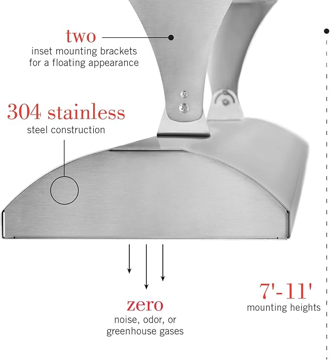 Single Element - 4000 Watt Electric Patio Heater - C Series-240 Voltage-Stainless Steel Finish
