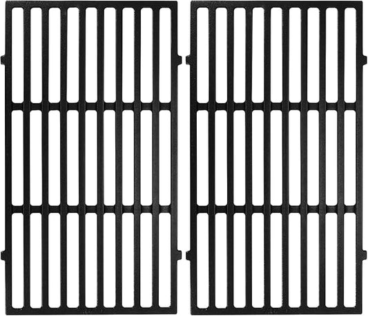 GasSaf 17.5 Grill Grates for Weber 7637 Spirit 200 E210 E220 S210 S220, GS4 Spirit II E-210 (Front-Knob), Cooking Grates Replacement Parts for Weber 2 Burner Gas Grills, 17.5 x 10.2 Cast Iron, 2-Pack