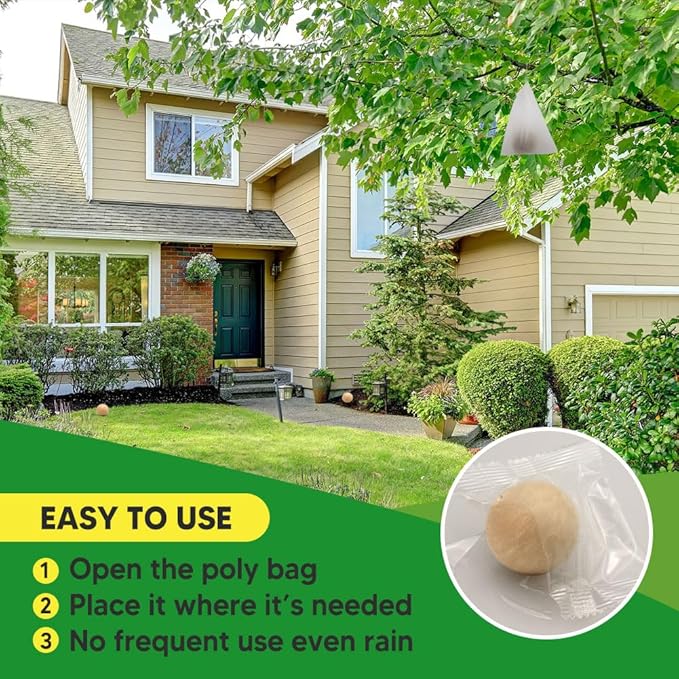 Squirrel Repellent Outdoor, Peppermint Chipmunk Repellent for Garden, Attic, Bird Feeders, Car Engines – Long-Lasting Safe Protection- 10 Packs