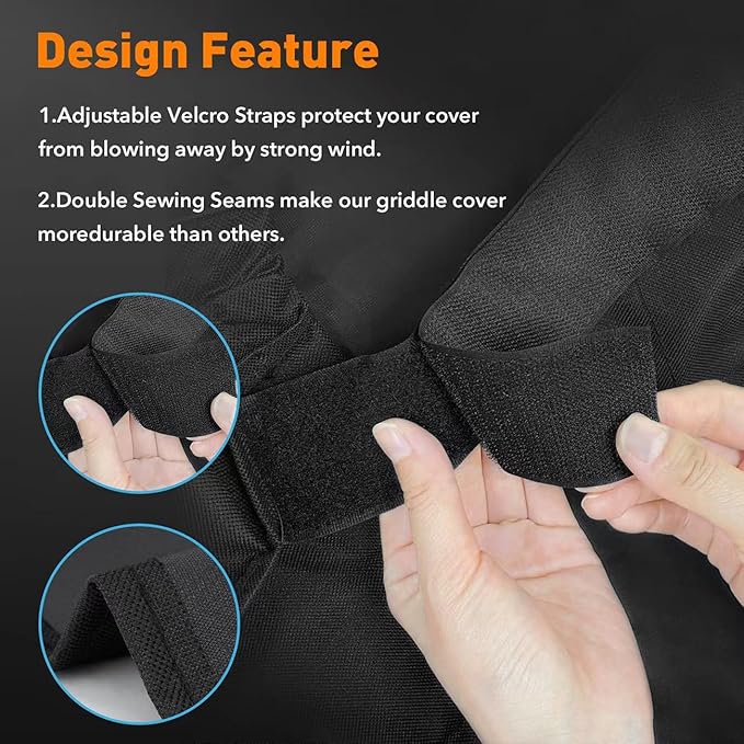 Heavy Duty Grill Cover Fit for Napoleon 61500 Prestige PRO 500 and Prestige 500 Gas BBQ Grills,All Weather Protection Waterproof Cover Black