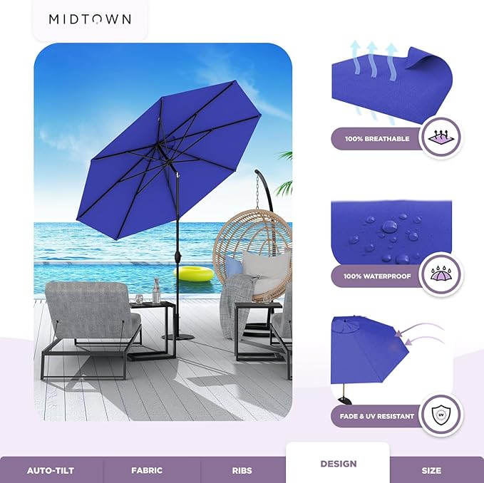 Midtown Umbrellas Patio Umbrella Color A15
