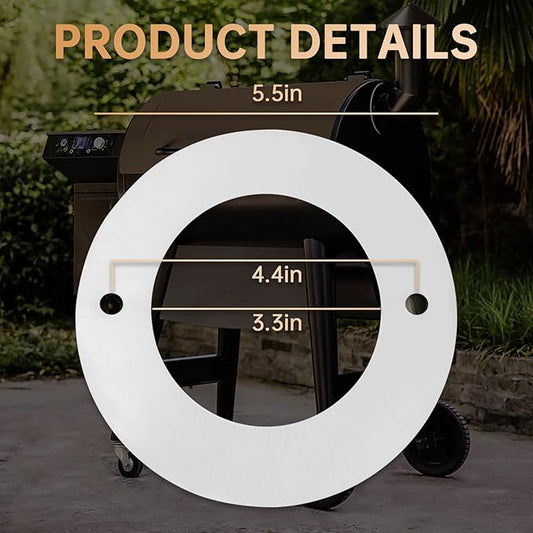 4PCS Chimney Insulation Wool Parts, Heat Resistant Gasket Replacement for Traeger/Pit Boss and Camp Chef Wood Pellet Grill Smokers