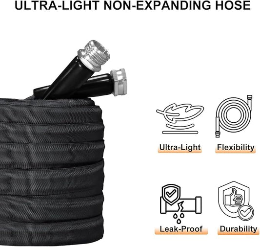 Garden Hose, Lightweight, Ultra Flexible, Durable, Kink-Free Garden Hose, RV, Marine and Camper Hose (75 FT)