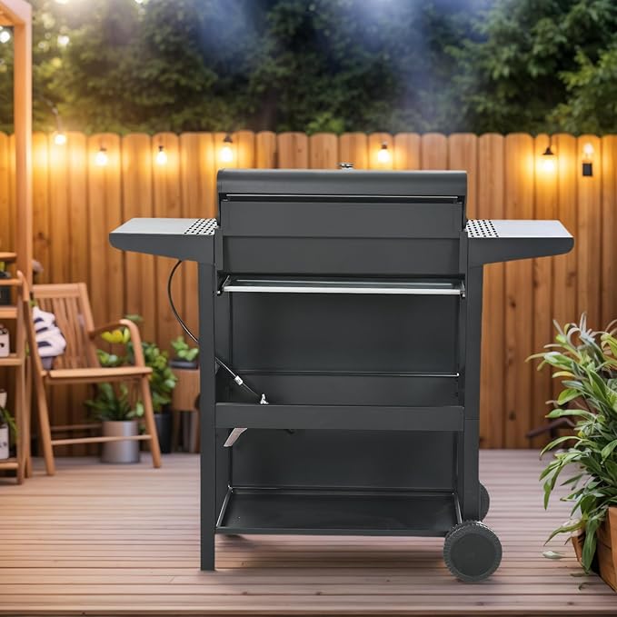 Endark 4-burner | 34,000 BTU all-purpose cast iron bbq grill | Perfect for outdoor cooking, garden, poolside, tailgating and hiking | great for roasting, searing, kebabs