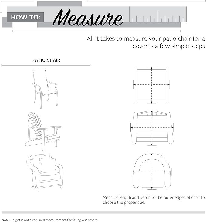 Classic Accessories Veranda Water-Resistant 38 Inch Patio Deep Seated Lounge/Club Chair Cover, Patio Furniture Covers