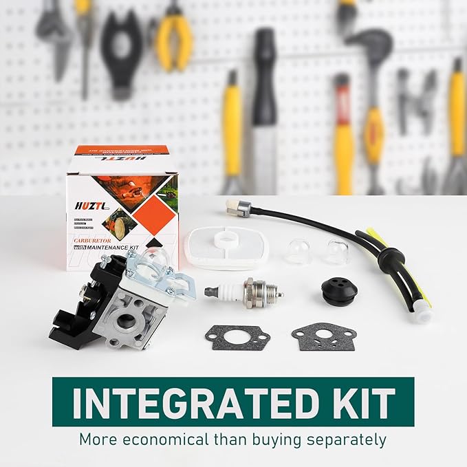 Carburetor for ECHO GT225 GT225i GT225L PAS225 PE225 PPF225 SHC225 SRM225 SRM225U Trimmer with Repower Maintenance Kit Spark Plug by HUZTL