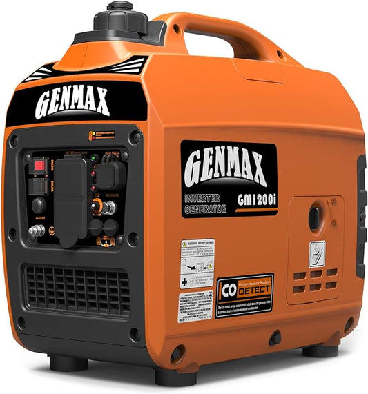 GENMAX Generator，EPA Compliant, Eco-Mode Feature, Ultra Lightweight for Backup Home Use & Camping