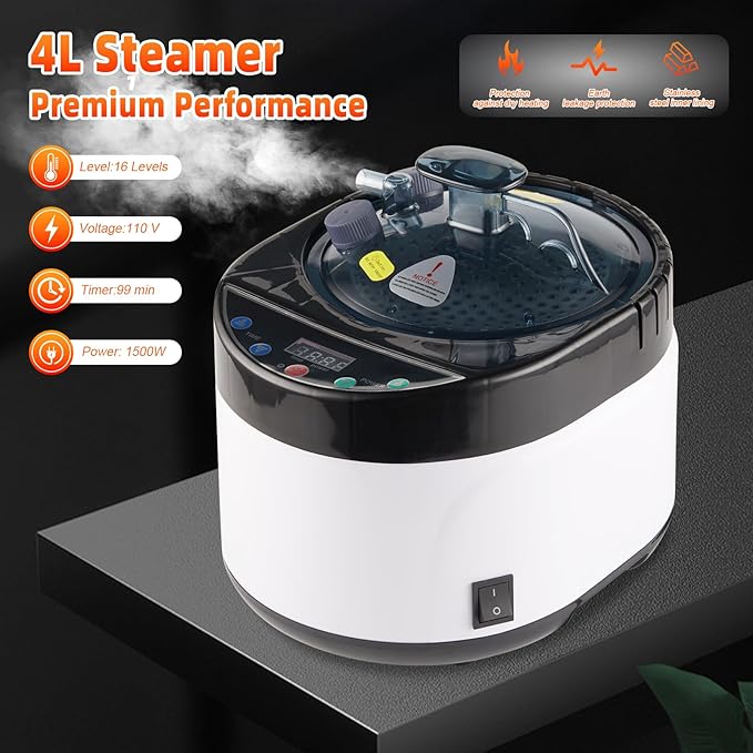 Portable Infrared Steam Sauna with 660nm Red Light Therapy, 2 Person Infrared Saunas Tent with 4L Steamer, 2 Large Folding Chair, Full Size Indoor Home Spa for Relaxatiom & Detox