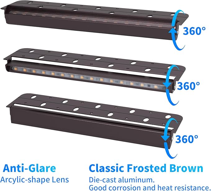8-Packs 5W 12inch LED Hardscape Paver Lighting,12V AC/DC Low Voltage Retaining Wall Lights,LED Landscape Lighting,5000K Daylight White Outdoor Step Light,50,000 Hours Lifespan