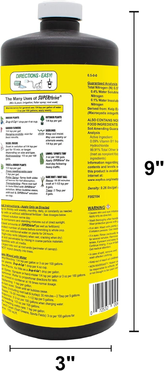 SUPERthrive Plant Vitamin Solution, 1 Quart