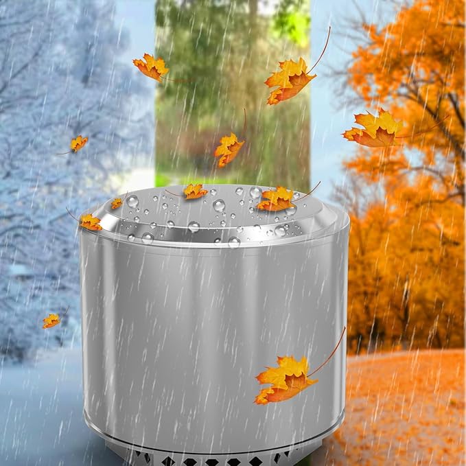 Fire Pit Lid Replacement for Solo Stove Bonfire Accessories 304 Stainless Steel 19.5 Inch Solo Stove Bonfire Lid, Outdoor Fire PitLid