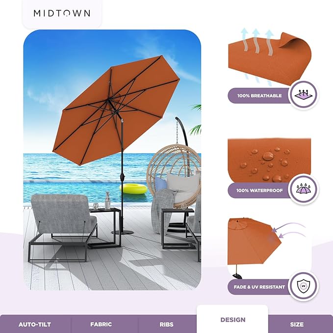 Midtown Umbrellas Patio Umbrella Color 165