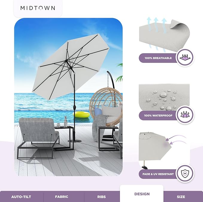 Midtown Umbrellas Patio Umbrella Color 150