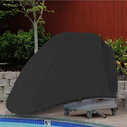 Pool Lift Chair Protective Cover for 500-5200 S.R.Smith Lift/AXs Modell (S.R. Smith AX9005)/ML300,600D Heavy Duty Waterproof, UV & Dustproof Protective Cover for Handicap Pool Lift Chairs (Black)