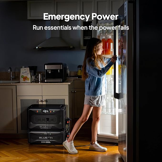 BLUETTI B300K, 2764.8Wh LiFePO4 Battery Pack for Portable Power Station Apex 300 Only, Extra Battery for Home, Emergency, Road Trip