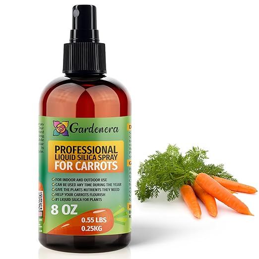 𝐒𝐔𝐏𝐄𝐑𝐈𝐎𝐑 Liquid Silica Boost Fertilizer and Supplement Spray for Carrots Plants – Pre-Mixed, Ready-to-Use Liquid Silicon Plant Superfood Mist for Indoor & Outdoor Plants – 8oz