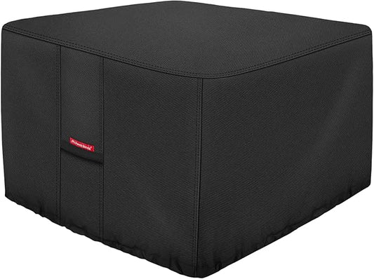 Porch Shield Fire Pit Cover - Waterproof 600D Heavy Duty Fade Resistant Square Patio Fire Pit Table Cover Black - 32 x 32 x 24 inch