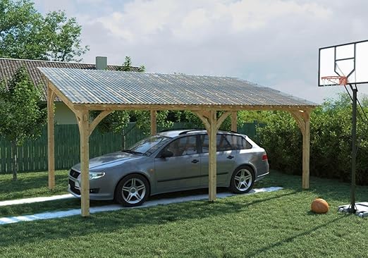 Clear Polycarbonate Black Corrugated Roofing Panels – 72” L x 21” W – Rainproof, Weatherproof & UV-Protected DIY Roof Sheets for Outdoor Projects (Set of 10)
