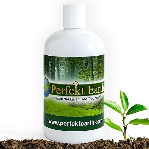 Perfekt Earth Organic Fertilizer - Indoor Plant Food - Liquid Plant Fertilizer - Organic Food for Flowers, Fruits, and Vegetables - Easy to Use 1 Pint Bottle