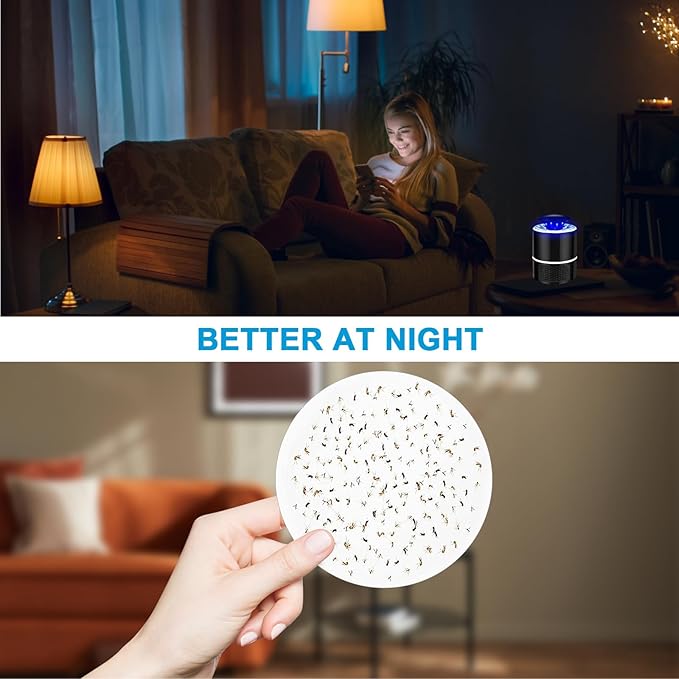 4.3-inch Katchy Replacement Rubber Plate, Indoor Rubber Plate Filled with Sticky Card Suitable for Indoor Insect, Fly, and Mosquito Trap, Insect Trap, and Mosquito Lamp