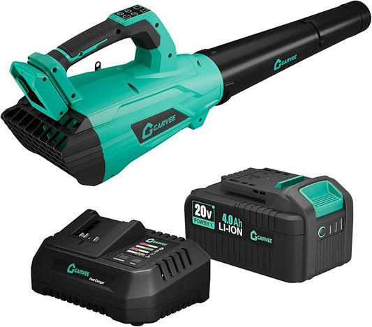 Brushless Cordless Leaf Blower - 750CFM & 250MPH, Electric Leaf Blower w/4.0Ah Battery, 20V Blowers Cordless, Lightweight Battery Blowers for Lawn, Patio, Yard, Garden, Outdoor
