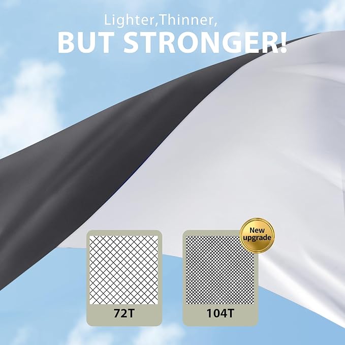 KylinLucky Outdoor Chair Covers Waterproof All-Weather Protection 2 Pack - Heavy-Duty Windproof Fabric for Patio Furniture, Fits Chairs up to 32x34x34 Inches, Black