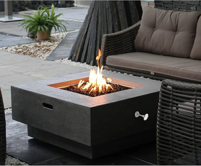 Stanbroil Natural Gas Fire Pit Burner Ring Installation Kit, Black Steel, 18-inch