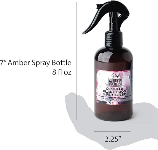 Cute Farms Orchid Plant Food Fertilizer Mist (Two - 8 oz. Spray Bottles)