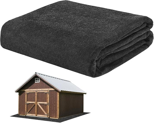 Outdoor Storage Shed Mat, 8.5 x 6.6 FT Garage Floor Mats with Reusable, Washable, Non Slip, Durable for Protects Garage Floors/Driveways/Entrance Doors/Deck [Gray]
