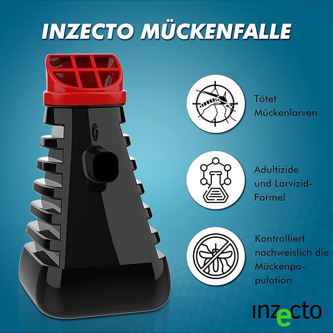 Mosquito Control Trap — Device to Effectively Kill Mosquitoes & Their Larvae — Outdoor Mosquito Eradicator That is Effective Long-Term — Activates with Tap Water — 2 Traps