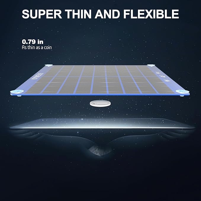OYMSAE 30W 12V Solar Panel Battery Charger Portable Waterproof Power Trickle Battery Charger & Maintainer for Car Boat Automotive RV with Cigarette Lighter