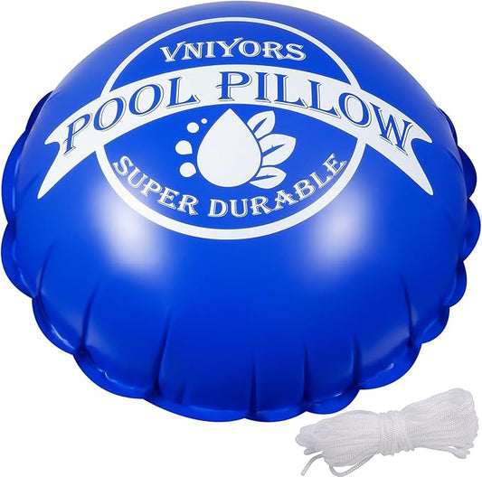 5x5 Ft Pool Pillows for Above Ground Pools, 0.5mm Extra Thick Tear-Resistant, Pool Closing Kit for Above Ground, 50ft Rope Included (Round)