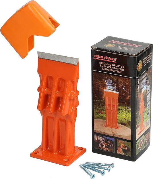 Firewood Kindling Log Wood Splitter – No Axe!Wedge Point Splits Firewood
