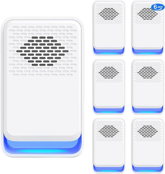 2026 New Mouse Repellent Ultrasonic Plug-in, Pest Repeller Indoor Control for Rodent, Mouse, Mice, Bat, Roach, Spider, 3-in-1 Electronic Repellent Devices for House, Kitchen, Garage, Attic, 6Pack