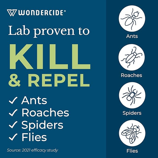 Wondercide - Indoor Pest Control Spray for Home and Kitchen - Ant, Roach, Spider, Fly, Flea, Bug Killer and Insect Repellent - with Natural Essential Oils - Pet and Family Safe — Cedarwood 128 oz
