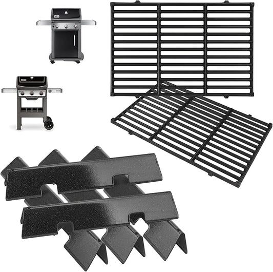 GS4 Spirit 2 Grill Parts for Weber GS4 Spirit II Parts Spirit II & I 300 SER Spirit II/I E310 S310 E320 Replacement for Weber Grill Accessories 67046 7636 68843 Flavorizer Bars,65906 7638 Grill Grates