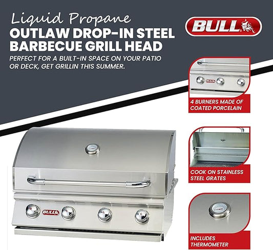 Bull Outlaw 30-Inch Built-In Grill (BG-26038), Propane